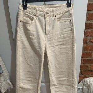 Old Navy Extra High-Waisted Wide-Leg Jeans - Ecru